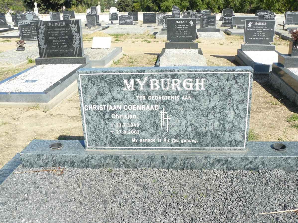 MYBURGH Christiaan Coenraad 1948-2003