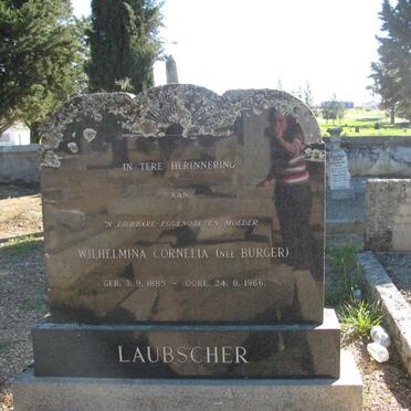 LAUBSCHER Wilhelmina Cornelia nee BURGER 1885-1966