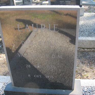 LAURIE Dirk Pieter Van Zijl V.D.M. 1889-1976