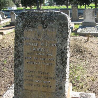 LAMBERT Hester Aletta nee HANEKOM -1923