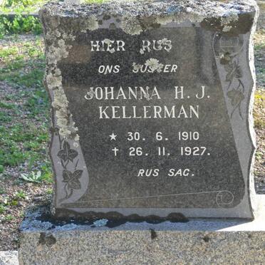 KELLERMAN Johanna H.J.  1910-1927