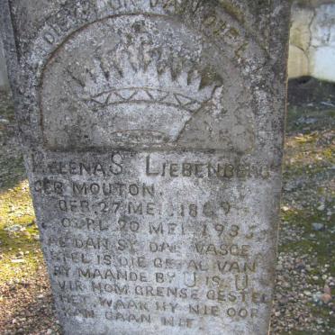 LIEBENBERG Helena S. nee MOUTON 1869-1935 :: LIEBENBERG Jurgens Jacobus 1884-1943