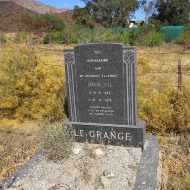 GRANGE Louis J.G., le 1899-1976