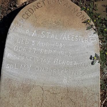 STALMEESTER P. A. 1933-1942