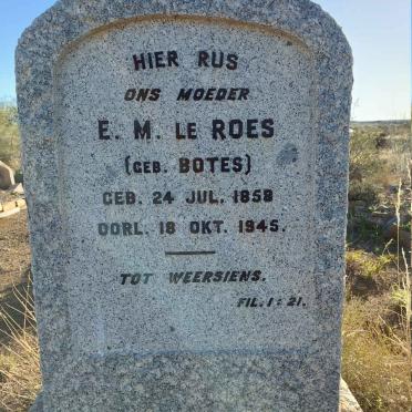 ROES E.M., le nee BOTES 1858-1945