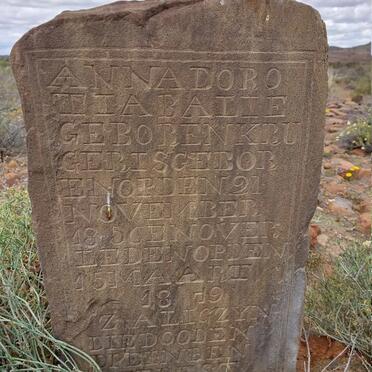 BALIE Anna Dorotia nee KRUGER 1856-1879