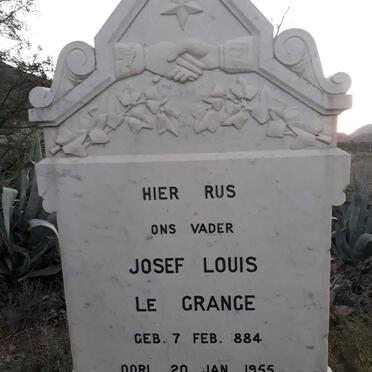 GRANGE Josef Louis, le 1884-1955
