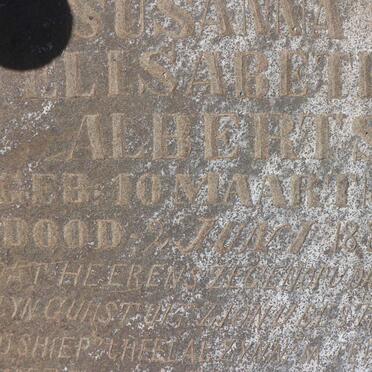 ALBERTS Catharina Susanna Elisabeth 1882-1885