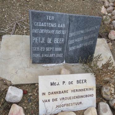 BEER Pietje, de 1881-1962
