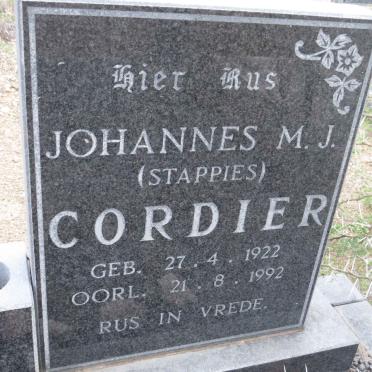 CORDIER Johannes M.J. 1922-1992
