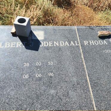 ODENDAAL Albert J. 1953-1996 & Rhoda RADEMEYER 1955-1996