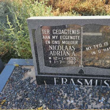 ERASMUS Nicolaas Adrian A. 1935-1987