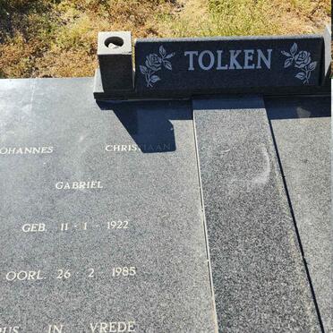 TOLKEN Johannes Christiaan Gabriël 1922-1985