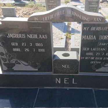 NEL Jacobus Nicolaas 1905-1981 & Maria Dorothea LATEGAN 1909-1975