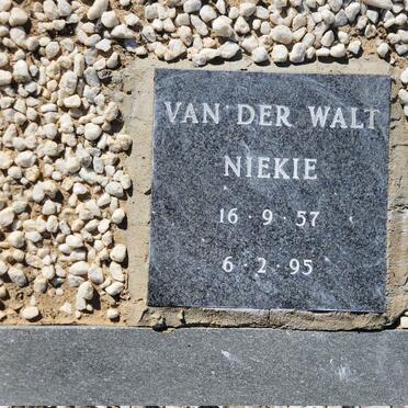 WALT Niekie, van der 1957-1995
