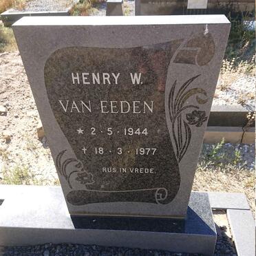 EEDEN Henry W., van 1944-1977