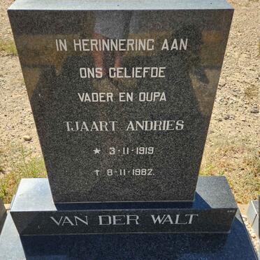 WALT Tjaart Andries, van der 1919-1982
