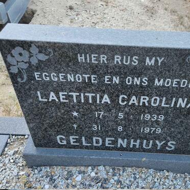GELDENHUYS Laetitia Carolina 1939-1979