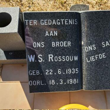 ROSSOUW W.S. 1935-1981