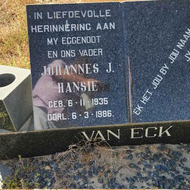 ECK Johannes J., van 1935-1986