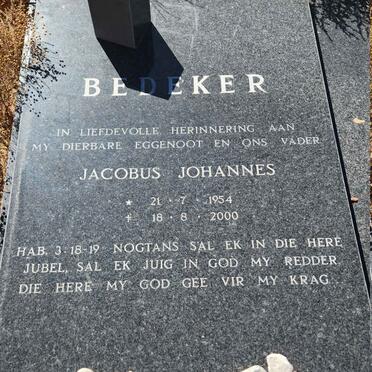 BEDEKER Jacobus Johannes 1954-2000
