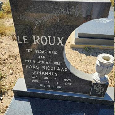 ROUX Frans Nicolaas Johannes, le 1929-1997