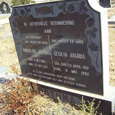 BOTHMA Cornelius Jacobus 1900-1971 &amp; Cecilia Jacoba SMIT 1910-1992