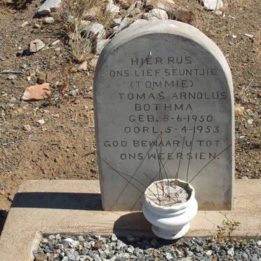 BOTHMA Tomas Arnolus 1950-1953