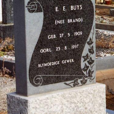 BUYS E.E. nee BRAND 1909-1997