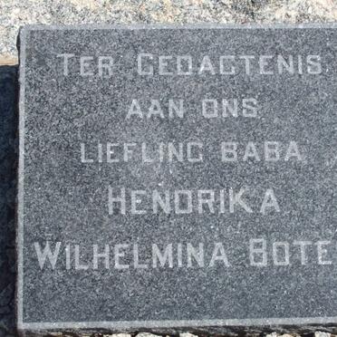 BOTES Hendrika Wilhelmina