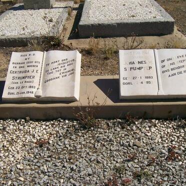 STRUMPHER Johannes W. 1883-1952 &amp; Gertruida J.E. LE ROUX 1883-1948