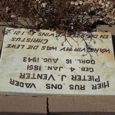 VENTER Pieter J. 1851-1943