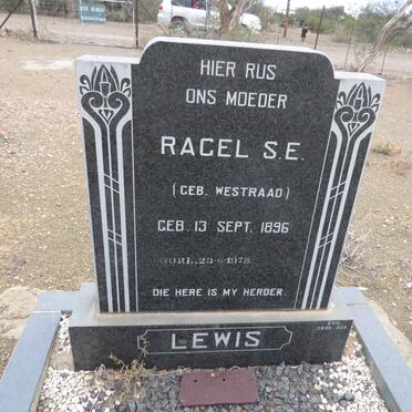 LEWIS Ragel S.E. nee WESTRAAD 1896-1978
