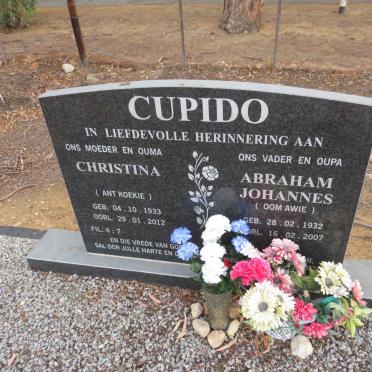 CUPIDO Abraham Johannes 1932-2007 &amp; Christina 1933-2012