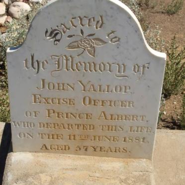 YALLOP John -1881