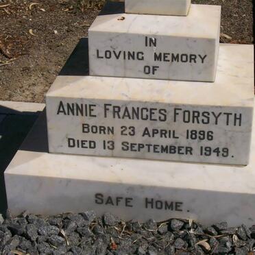 FORSYTH Annie Frances 1896-1949