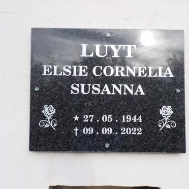 LUYT Elsie Cornelia Susanna 1944-2022