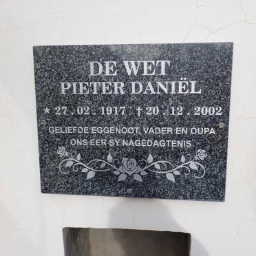 WET Pieter Daniël, de 1917-2002