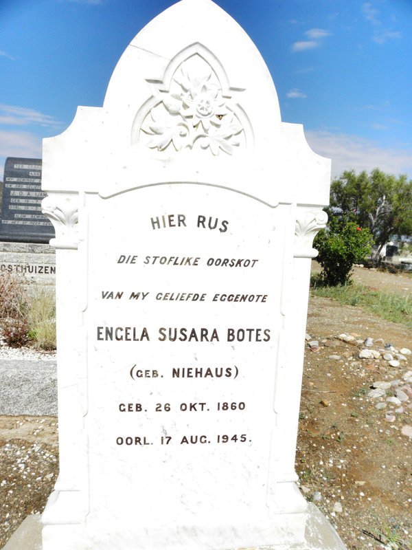 BOTES Engela Susara nee NIEHAUS 1860-1945