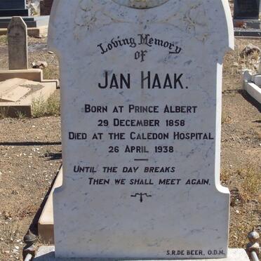 HAAK Jan 1858-1938