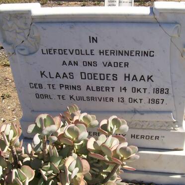 HAAK Klaas Doedes 1883-1967