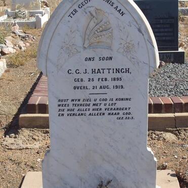 HATTINGH C.G.J. 1895-1919