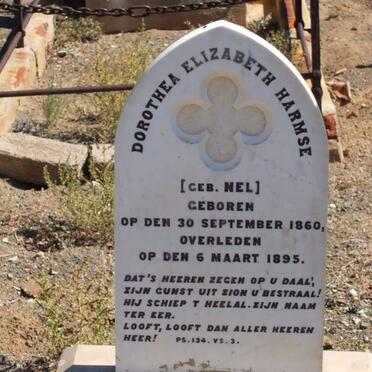 HARMSE Dorothea Elizabeth nee NEL 1860-1895