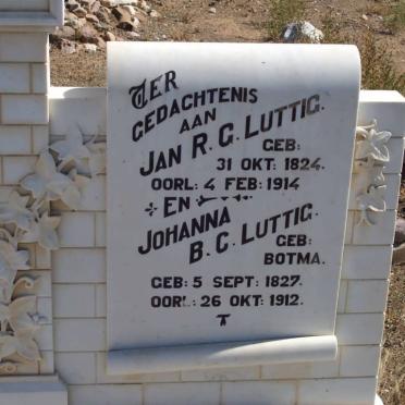 LUTTIG Jan R.G. 1824-1914 &amp; Johanna B.C. BOTMA 1827-1912