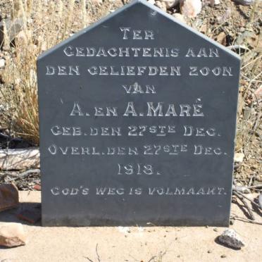 MARE, baby boy 1913-1913