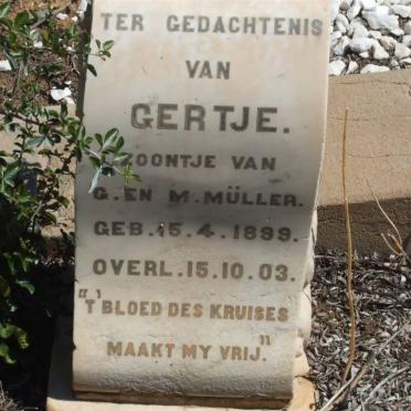 MULLER Gertje 1899-1903