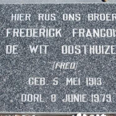 OOSTHUIZEN Frederick Francois De Wit 1913-1979