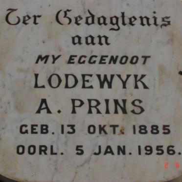 PRINS Lodewyk A. 1885-1956