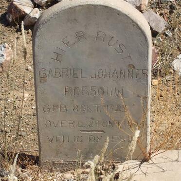 ROSSOUW Gabriel Johannes 1923-1923