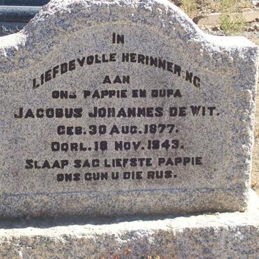 WIT Jacobus Johannes, de 1877-1943